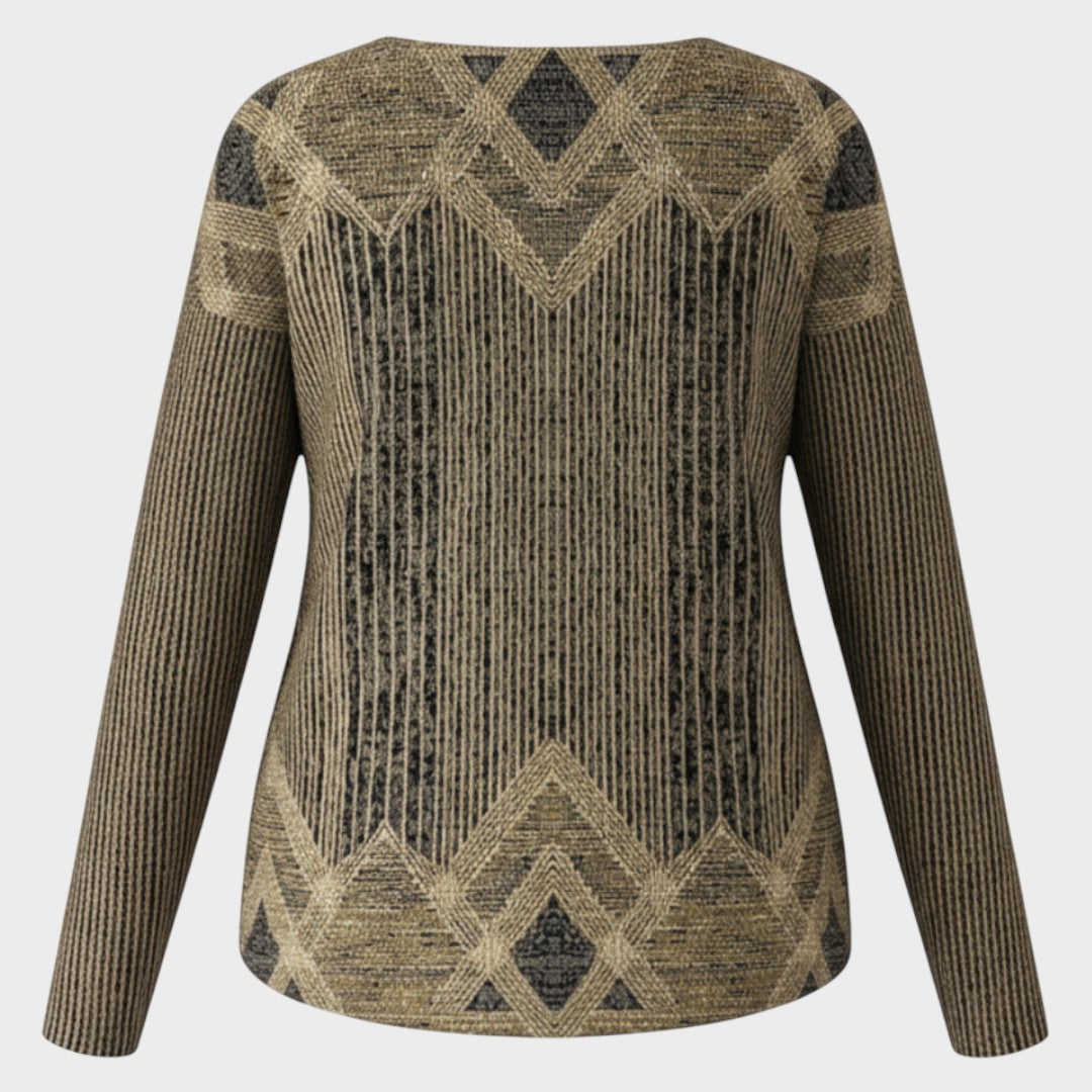 Margaret - Vintage Printed Blouse