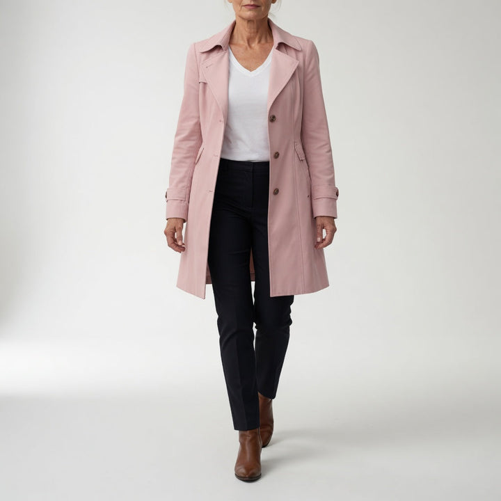 Matheline™ — Fitted Trench Coat, Timeless Parisian Elegance