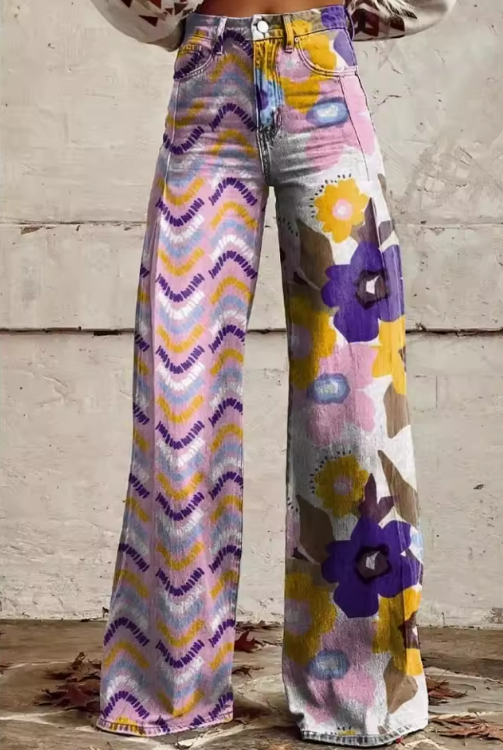 Isadora™ | Floral Boho Trousers