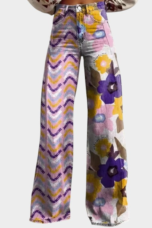 Isadora™ | Floral Boho Trousers