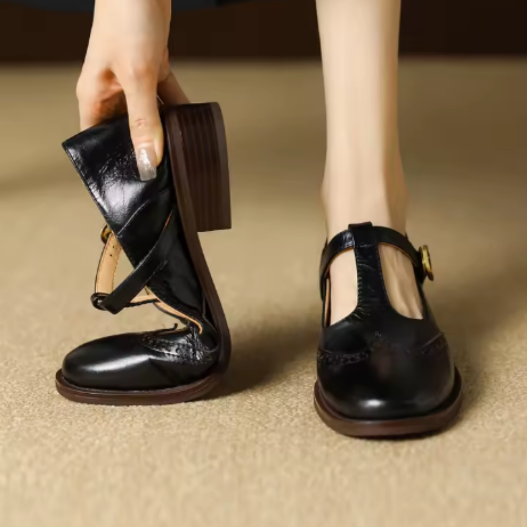 Amelie – Classic Women's Strap Shoes
