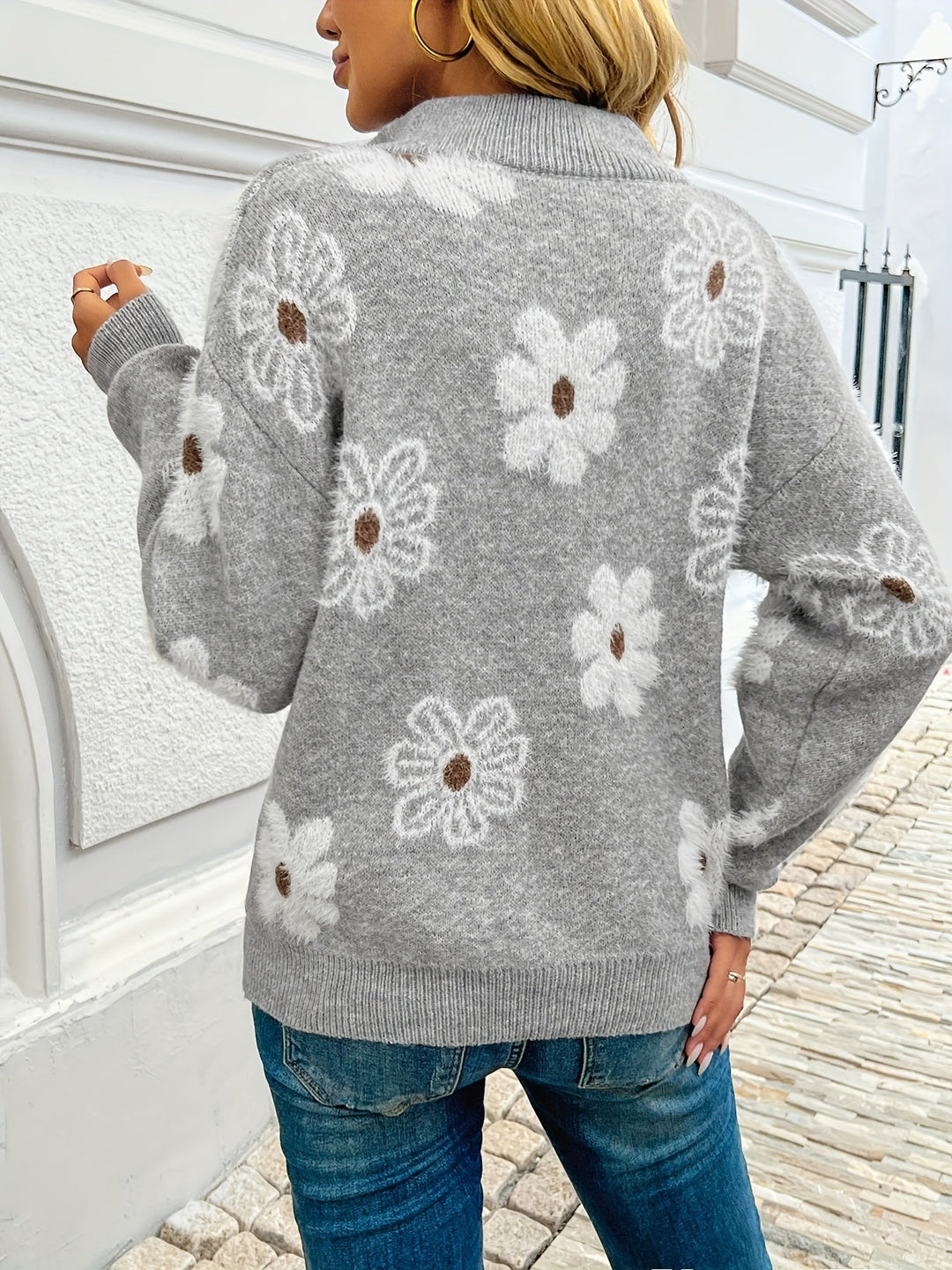 Monique™ – Timeless Elegant Floral Cardigan