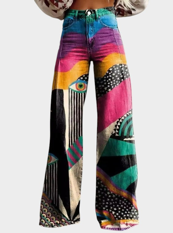 Talia™ | Boho Chic Flared Trousers