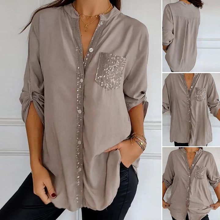 Marina™ — Elegant Top with Shimmering Details