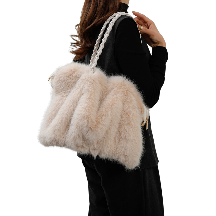 VELVET™ – Retro Plush Large Shoulder Bag