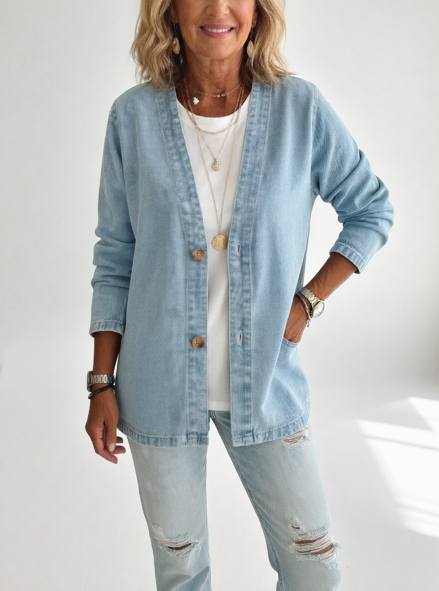 Claironne™ — Timeless Elegant Casual Denim Jacket