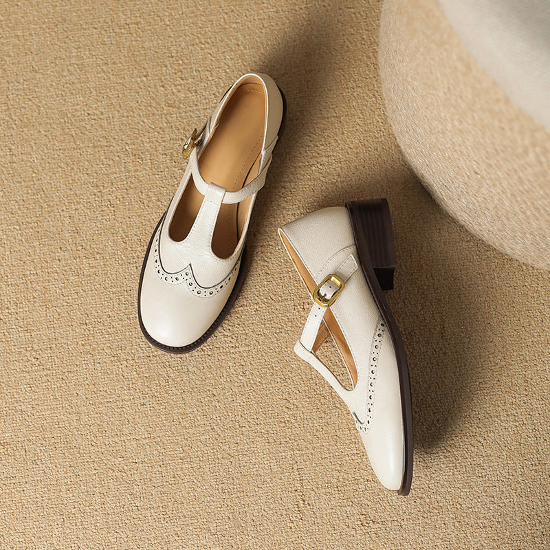 Amelie – Classic Women's Strap Shoes