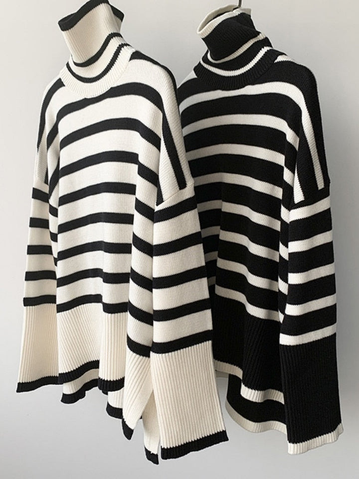 Éliane™ – The Relaxed Elegant Striped Sweater