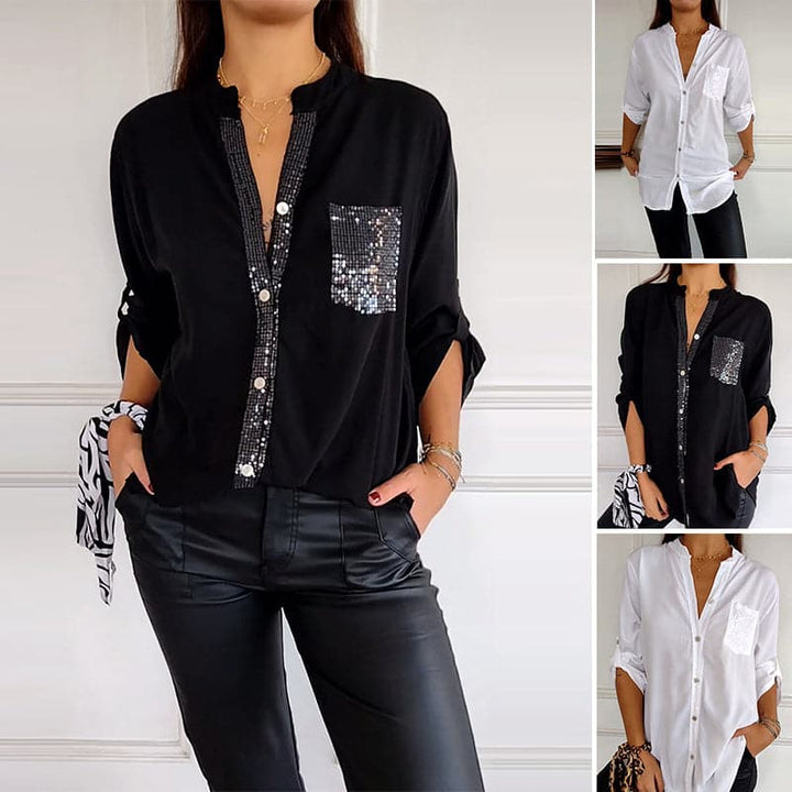 Marina™ — Elegant Top with Shimmering Details