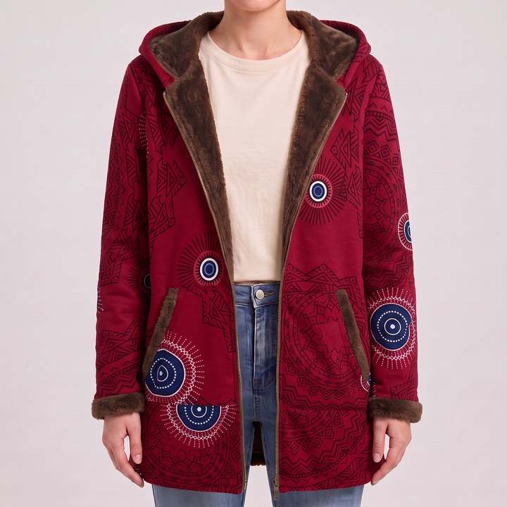 Chiara | Coat with Mandala Pattern
