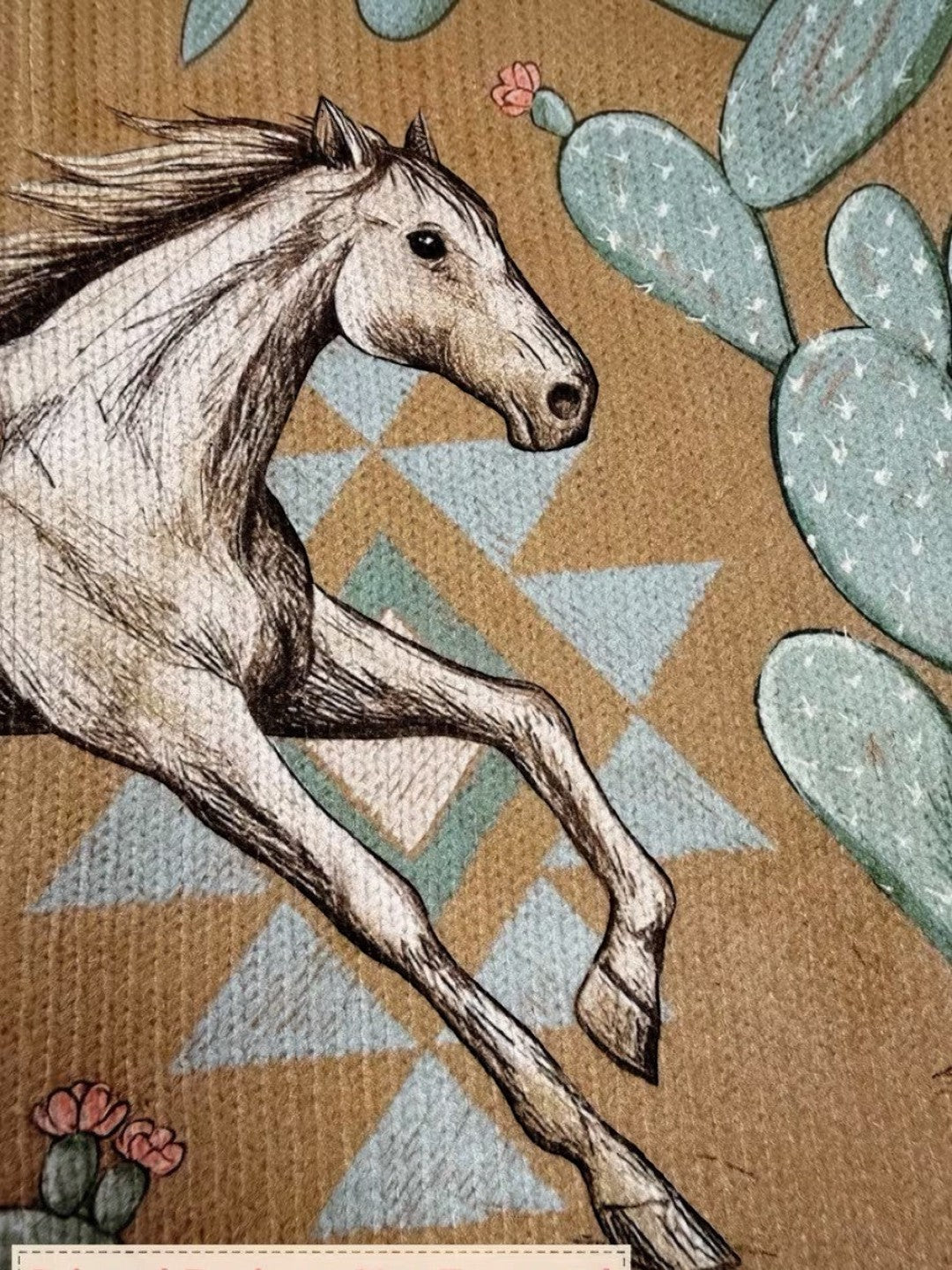 Aurora | Knitted Cardigan with Horse and Cactus Motif
