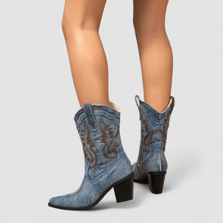 Amélie | Orthopaedic Denim Ankle Boots