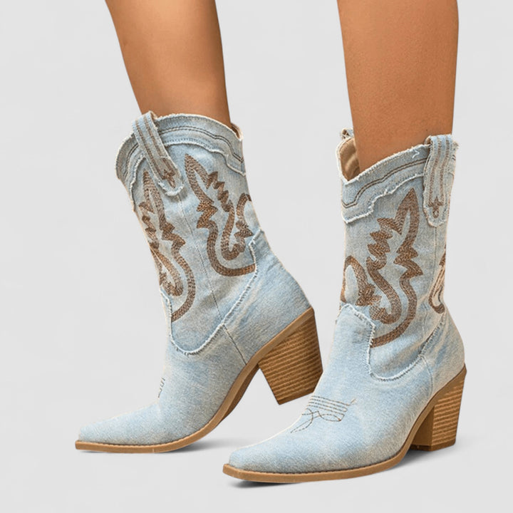 Amélie | Orthopaedic Denim Ankle Boots