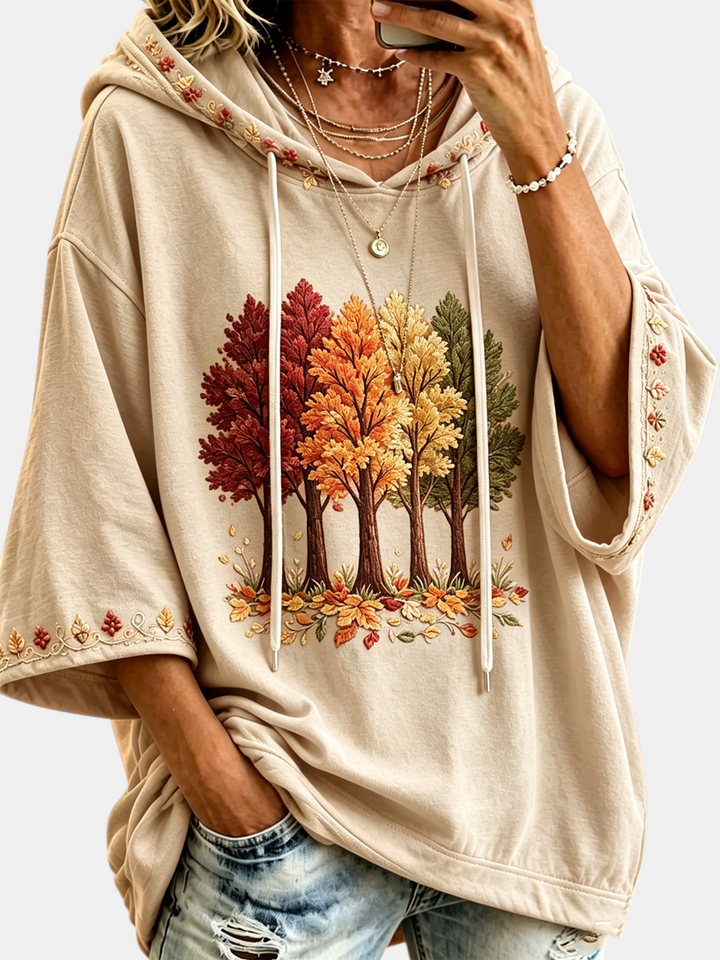 Women's Autumn Print Hoodie